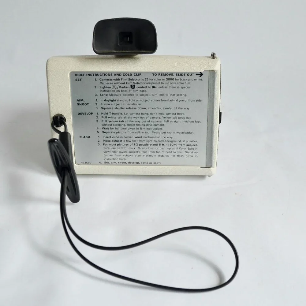 Polaroid Electric Zip Land Camera White Vintage UNTESTED